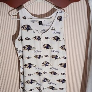 Nfl BALTIMORE Ravens. Womens Cotton , Sleeveless Tank Top. Never Worn. Bright